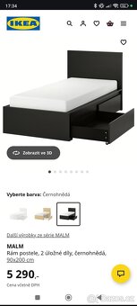 Postel MALM černá - 3