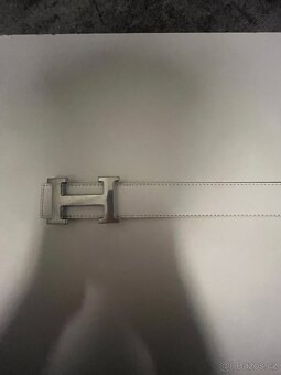 🐍 white hermès h-buckle belt set – ultimate summer flex ⚡️ - 3