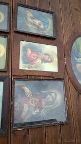 Prodám starožitné náboženské obrazy- cena za kus 399Kč - 3