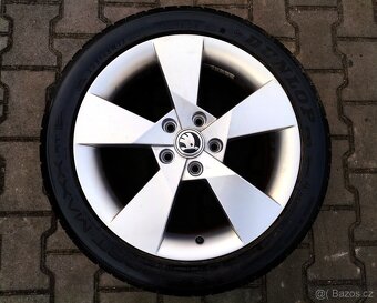 Alu kola originál Škoda Octavia III 5x112 R17 Denom - 3