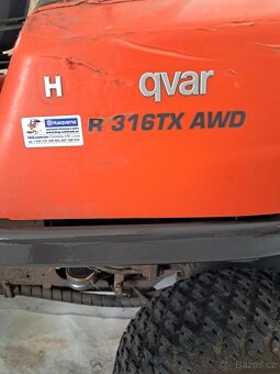 Husqvarna R 316TX AWD | sekací traktůrek - 3