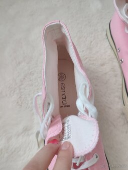 Růžové kotníkové tenisky - 3