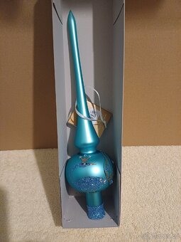 Skleněné vánoční špice na stromeček. - 3