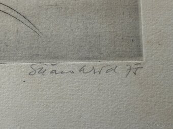 Jaroslav Škarohlíd - krásná signovaná grafika 1975 - 3