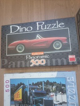 Puzzle Dino 500 dílků + dětské puzzle dinosaurů 30 dílků - 3