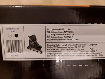 Detské kolečkové brusle, vel.31-34 - 3