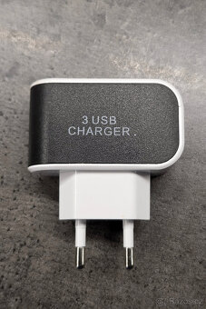 Cestovní nabíječka 3x USB + kabel micro USB - 3