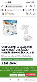 Elektrická odsávačka mateřského mléka - 3