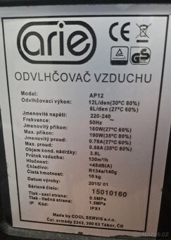Odvlhčovač / vysoušeč vzduchu - 3