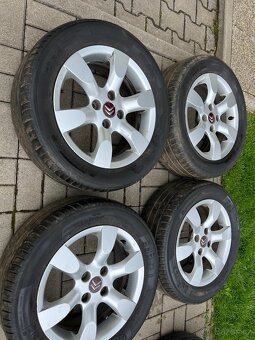4x litá kola 4x108 R16, letní pneu - 3