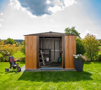 Plechový zahradní domek Spacemaker Woodlake - 2,4 x 1,8 m - 3