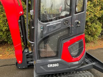 Bagr CR26C s vyhřívanou kabinou, 2,5 t, Kubota motor - 3