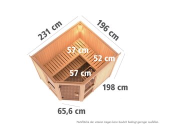 Finská sauna Amélia 3+kamna 9kw - 3