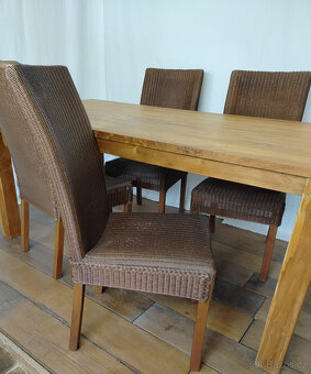 Ratanové jídelní židle 6ks - 3