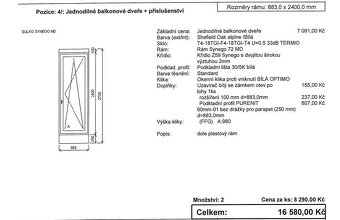 Plastové balkonové dveře - 3