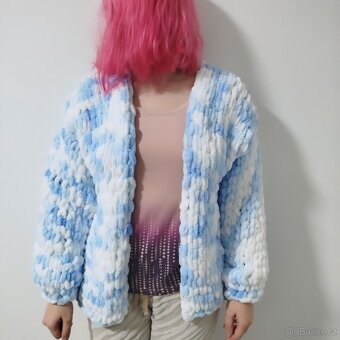 Krátký Pletený Kardigan - 3