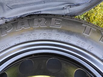 Dojezdové kolo 31/2Jx16H2 ET25,5 s pneu 125/85 R16 - 3