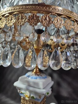 Křišťálová stolní lampa-3300,-kč - 3