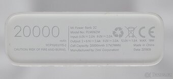 Xiaomi powerbanka 20 000 mAh - 3