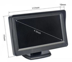 Auto parkovací zadní kamera+MonitorLCD,12V - 3