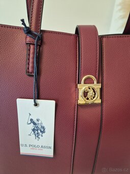U.S.Polo Assn. kabelka Winterberry Shopping Burgundy - 3
