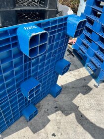 Plastová paleta, hladká, MODRÁ - 3