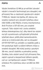 Skialpové / Freeride vázání Tyrolia - 3