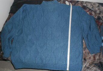 Prodám: pánský teplý modrý svetr, málo nošený za 550 Kč - 3