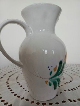 STAROŽITNÝ DŽBÁN RUČNĚ MALOVANÝ - 19 cm. - 3