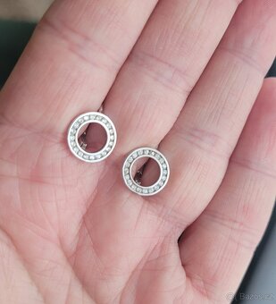 Stříbrné náušnice II. - punc - 3