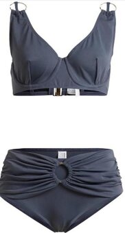 Šedé dvoudílné plavky v.38/75C - 3