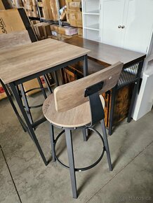 Nový barový set - stůl + 2x židle Vasagle - 3