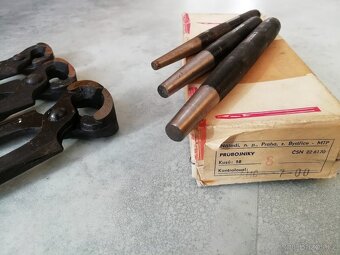 NOVÉ průbojníky NAREX 6, 8, 10 mm + kleště Zbirovia ČSSR - 3