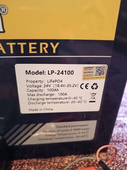 Lifepo4 24v liitokala v ceně nabíječka. - 3