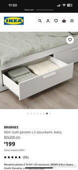 Rozkladacia posteľ Brimnes Ikea - 3