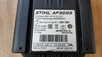 Akumulátor AP 300S 36 V, 7,2 Ah - 3