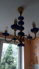 Starožitný porcelánový lustr - 3