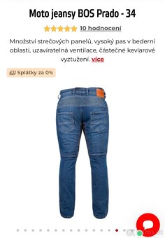 Moto jeansy BOS Prado - 34 - 3