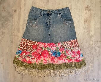 Dětská dívčí džínová sukně - 3