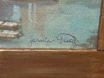 Jaroslav Pukl 1893 - Hradčany, originál olej na kartonu - 3