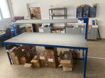 PRACOVNÍ STŮL s LED osvětlením - OSOBNÍ ODBĚR nebo dle domlu - 3