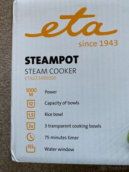 Nový parní hrnec ETA Steampot 0134 9000 v orig. balení - 3
