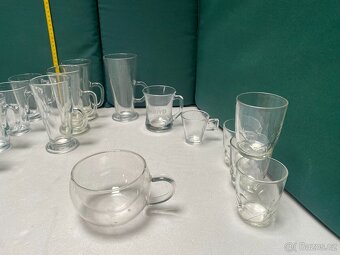 Sada skleněných hrnků na horké nápoje – mix 18 ks (různé tva - 3