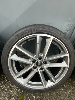 Alu kola R18 5x100 Audi + Letní pneu 215/40/18 Goodyear - 3