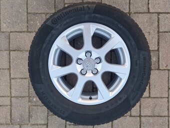 AUDI - ORIGINÁL AL.KOLA+4xZIMNÍ PNEU CONTINENTAL 235/65R17 - 3
