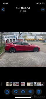 Tesla S85 nabíjení zdarma . Super dojezd. - 3