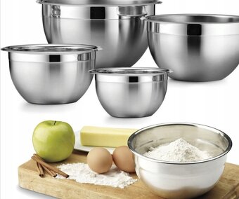 Designove nerez misky velky objem 4kusy - 3