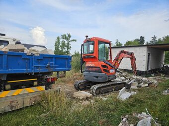 Prodám minibagr Kubota U25 - 3