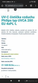 Čistička vzduchu Philips UVCA 200 - 3