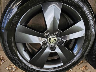 ALU kola letní Škoda 5x100 Fabia III Rapid R15 Matone - 3